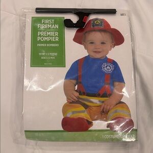 First Fireman Costume for Kids - Red and Blue